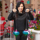 Season to Sparkle Outdoor Lamp & Lighting, Hanging LED Ornament, Gradient, 6"H, Asst of 2