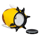 Pollinator Garden Statue, LED Resin Ladybug & Bee With Orb, 6"H