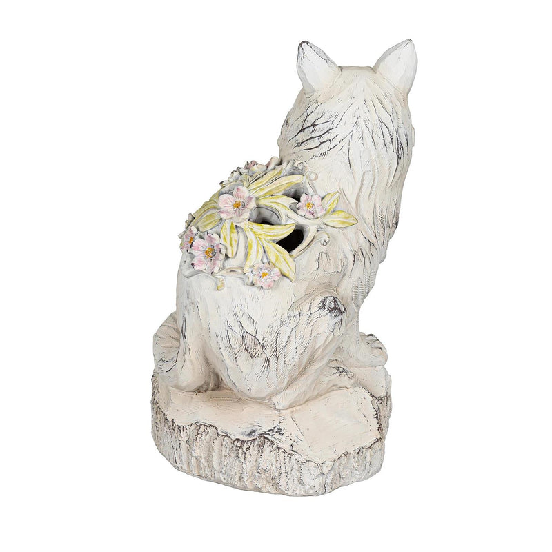 Fall Animal Solar Statue, 9"H
