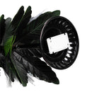 Shades of Green Garden Statue, Metal Fiber Optic LED Statue, Evergreen Tree, 23"H