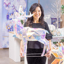 Season to Sparkle Garden Statue, LED PVC Statue, Iridescent Deer, 28"H