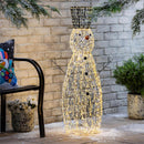 Season to Sparkle Garden Statue, Acrylic LED Statue, Snowman 40"H