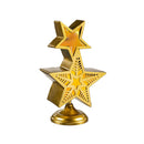 Season to Sparkle Garden Statue, LED RGB Color Changing Statue, Stacked Star, 14"H