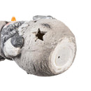 Season to Sparkle Garden Statue, LED MGO Statue, Snowy Santa and Snowman, 14"H, Asst of 2