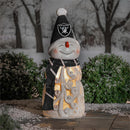 Las Vegas Raiders Snowman LED Statuary, 26"