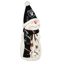 Las Vegas Raiders Snowman LED Statuary, 26"