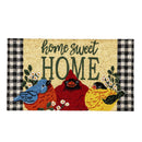 Portly Birds Greetings Coir Mat
