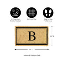 Monogram Coir Mat, Letter  "B"