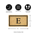 Monogram Coir Mat, Letter  "E"
