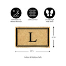 Monogram Coir Mat, Letter  "L"