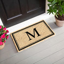 Monogram Coir Mat, Letter  "M"