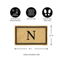 Monogram Coir Mat, Letter  "N"