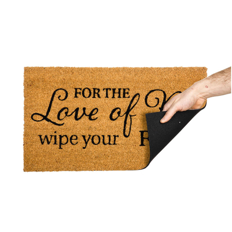 Funny Greeting Coir Mat