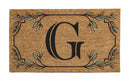 Monogram Coir Mat, Letter  "G"