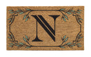 Monogram Coir Mat, Letter  "N"