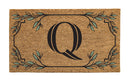 Monogram Coir Mat, Letter  "Q"