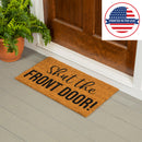 Shut the Front Door! Coir Mat