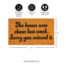 The house was clean Coir Mat