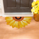 Bless Our Home Sunflower Shaped Coir Mat