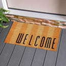Welcome Striped Coir Mat