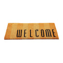 Welcome Striped Coir Mat