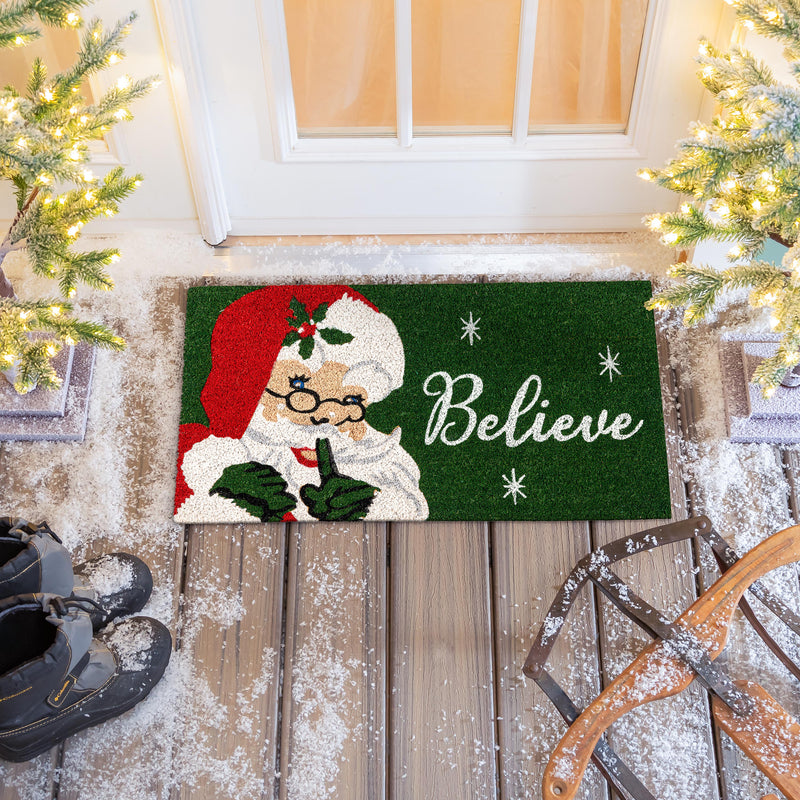 Traditional Santa Portrait Coir Mat
