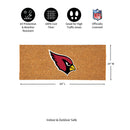 Arizona Cardinals Extra Large Full Color Coir Mat, 60"x24"