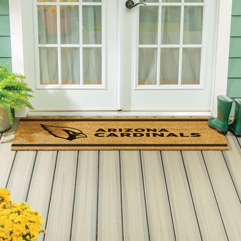 Arizona Cardinals Extra Large One Color Coir Mat, 60"x24"
