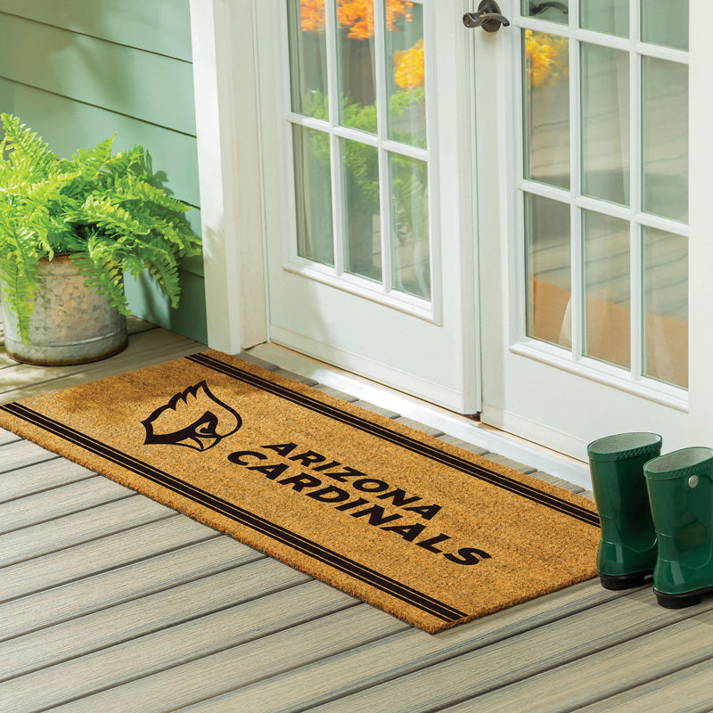 Arizona Cardinals Extra Large One Color Coir Mat, 60"x24"