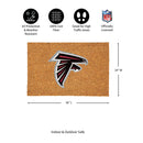 Atlanta Falcons Large Full Color Coir Mat, 36"x24"