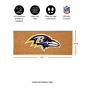Baltimore Ravens Extra Large Full Color Coir Mat, 60"x24"
