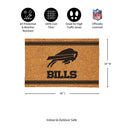 Buffalo Bills Large One Color Coir Mat, 36"x24"