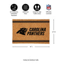 Carolina Panthers Large One Color Coir Mat, 36"x24"