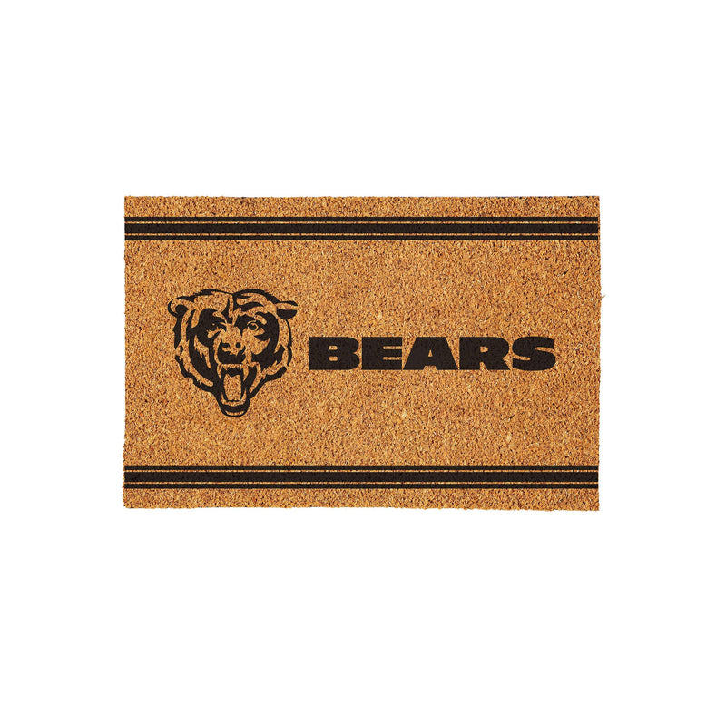 Chicago Bears Large One Color Coir Mat, 36"x24"