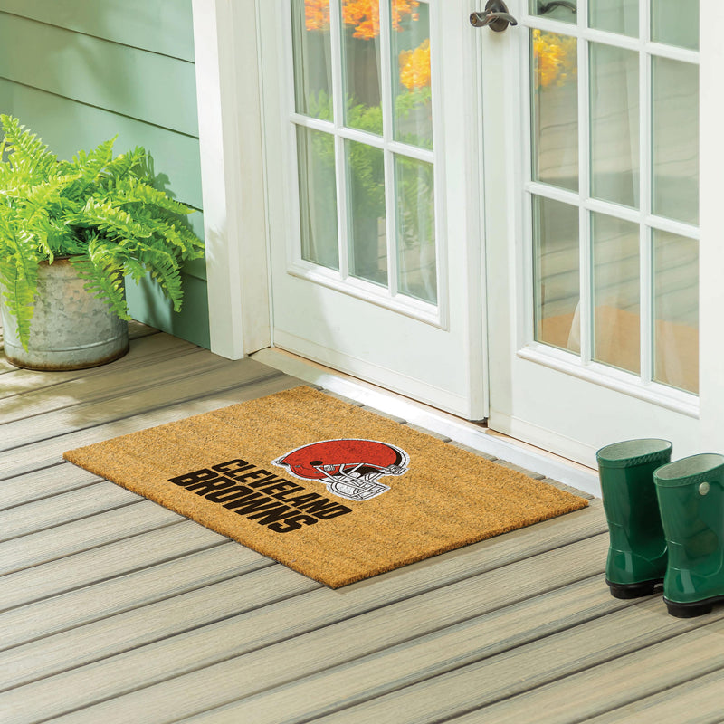 Cleveland Browns Large Full Color Coir Mat, 36"x24"