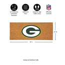 Green Bay Packers Extra Large Full Color Coir Mat, 60"x24"