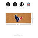Houston Texans Extra Large Full Color Coir Mat, 60"x24"