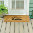 Kansas City Chiefs Large One Color Coir Mat, 36"x24"