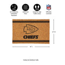 Kansas City Chiefs Large One Color Coir Mat, 36"x24"