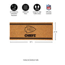 Kansas City Chiefs Extra Large One Color Coir Mat, 60"x24"