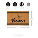 Minnesota Vikings Large One Color Coir Mat, 36"x24"