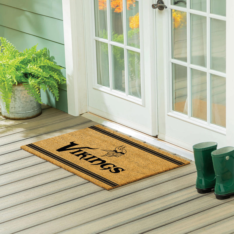 Minnesota Vikings Large One Color Coir Mat, 36"x24"