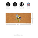 Minnesota Vikings Extra Large Full Color Coir Mat, 60"x24"