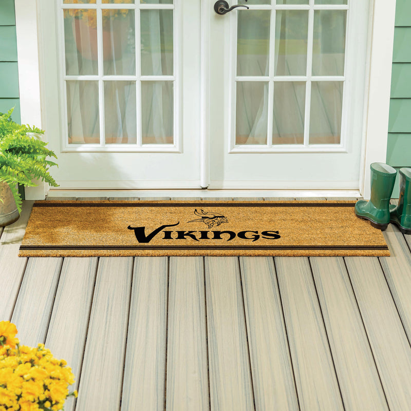 Minnesota Vikings Extra Large One Color Coir Mat, 60"x24"