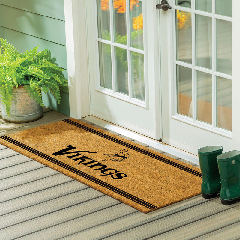 Minnesota Vikings Extra Large One Color Coir Mat, 60"x24"