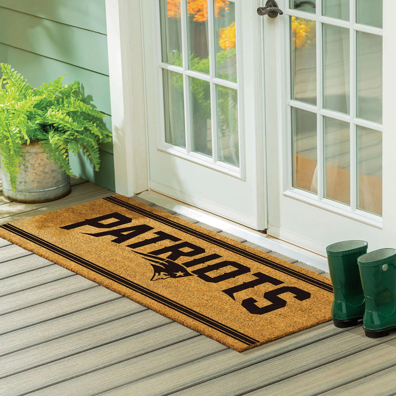 New England Patriots Extra Large One Color Coir Mat, 60"x24"