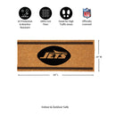 New York Jets Extra Large One Color Coir Mat, 60"x24"