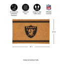 Las Vegas Raiders Large One Color Coir Mat, 36"x24"