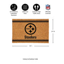 Pittsburgh Steelers Large One Color Coir Mat, 36"x24"