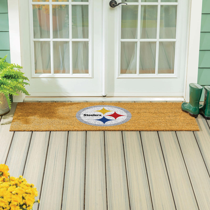 Pittsburgh Steelers Extra Large Full Color Coir Mat, 60"x24"